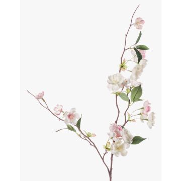 Rama de melocotón artificial CAMILLES, rosa-blanco, 80cm
