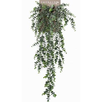 Planta colgante de eucalipto artificial ZELINDA en vara de ajuste, verde, 75cm