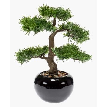 Bonsai de cedro artificial ADARA en maceta de cerámica, 35cm