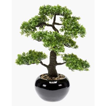 Bonsai de ficus artificial ASHER en maceta de cerámica, 45cm