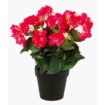 Begonia artificial DOBRADA, fucsia, 30cm Begonia artificial DOBRADA, fucsia, 30cm