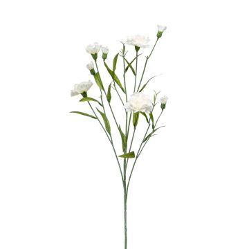Flor artificial de clavel KANO, crema, 70cm