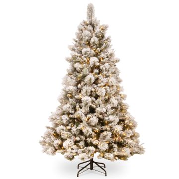 Abeto artificial MINSK SPEED, piñas, LEDs, nevado, 210cm, Ø140cm Abeto artificial MINSK SPEED, piñas, LEDs, nevado, 210cm, Ø140cm