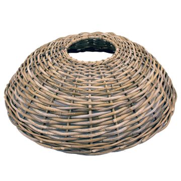 Cesta para el abeto navideño JERICHO de ratán, gris-marrón, 21cm, Ø87cm
