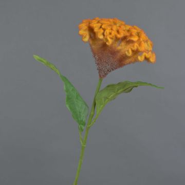 Celosia cristata artificial ANUBIS, naranja, 60cm, Ø13cm