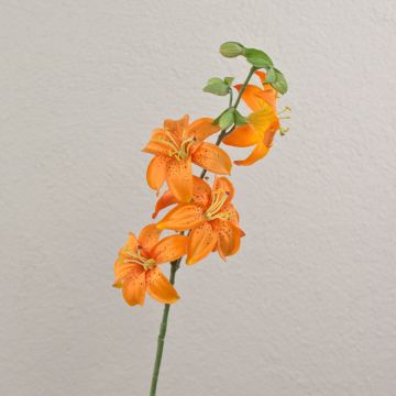 Lirio de tigre artificial ASHANTI, naranja, 65cm, Ø8cm