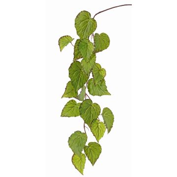 Rama de begonia rex artificial KATRICE, verde-rojo, 110cm