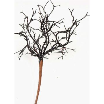 Coral artificial SPUNKY en vara de fijación, brillo, negro, 20cm Coral artificial SPUNKY en vara de fijación, brillo, negro, 20cm