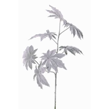 Rama de papaya artificial NUBIE, helada, gris, 70cm Rama de papaya artificial NUBIE, helada, gris, 70cm