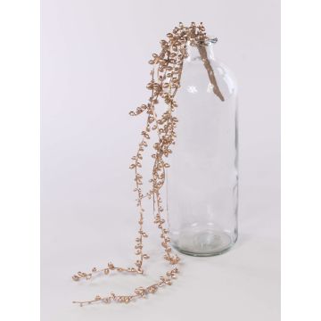 Senecio artificial colgante SKERPA, varilla de ajuste, champán, 75cm Senecio artificial colgante SKERPA, varilla de ajuste, champán, 75cm