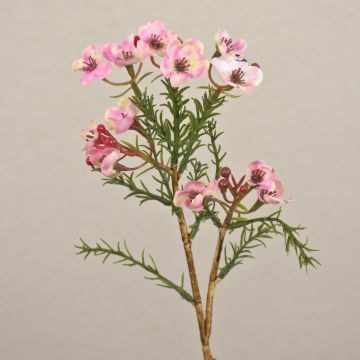 Flor de cera falsa AISHA, rosa, 25cm