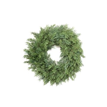 Corona decorativa de enebro NALFES, verde, Ø40cm