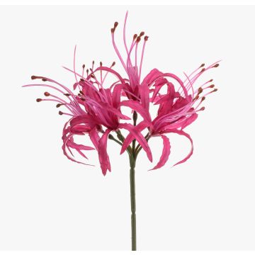 Amarilis artificial de jardín NANFAJI, rosa oscuro, 65 cm