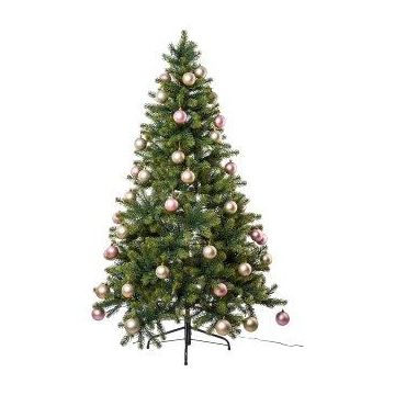 Árbol artificial abeto APALMO, LED, rosa crema, 150 cm