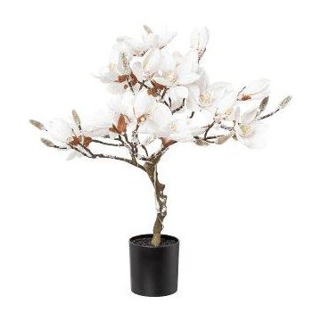 Árbol artificial magnolia DOLS, tronco artificial, con flores, nevado, LED, 60 cm