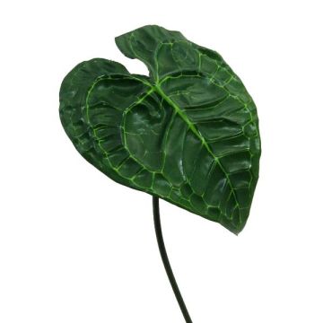 Hoja artificial de flor de flamingo LOPARD, verde, 75 cm