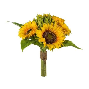 Ramo de flores artificiales girasol CARVO, amarillo, 35 cm