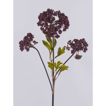 Rama de flores artificiales de milenrama VOLKERDINE, violeta oscuro, 70 cm Rama de flores artificiales de milenrama VOLKERDINE, violeta oscuro, 70 cm