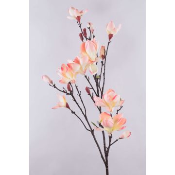 Rama de magnolia textil YONA, rosa-amarillo, 130cm Rama de magnolia textil YONA, rosa-amarillo, 130cm