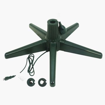 Soporte giratorio para árbol de Navidad DESTIN para abetos artificiales de hasta 240cm / Ø3,2cm, verde