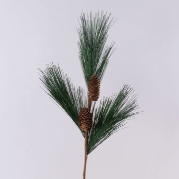 Rama de pino artificial AZMERA con piñas, verde, 65 cm
