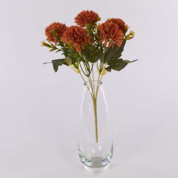 Dalia decorativa SALAMITUS en varilla, naranja, 30 cm Dalia decorativa SALAMITUS en varilla, naranja, 30 cm