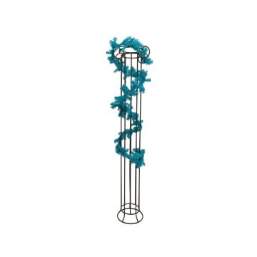 Guirnalda decorativa de abeto noble DOROTHEA, turquesa, 270 cm, Ø 20 cm