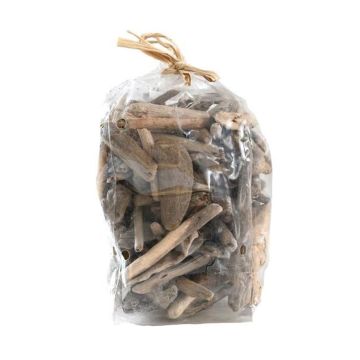 Decoración natural para esparcir WENDY, madera flotante, 4-14 cm, 400 g