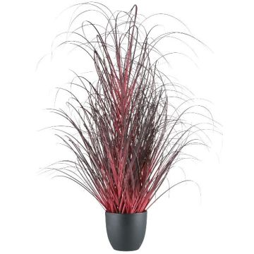 Planta artificial africana TUNPA en maceta decorativa, rojo oscuro, 100 cm Planta artificial africana TUNPA en maceta decorativa, rojo oscuro, 100 cm