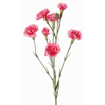 Rama artificial de clavel PIARA, fucsia, 60cm, Ø3-5cm Rama artificial de clavel PIARA, fucsia, 60cm, Ø3-5cm