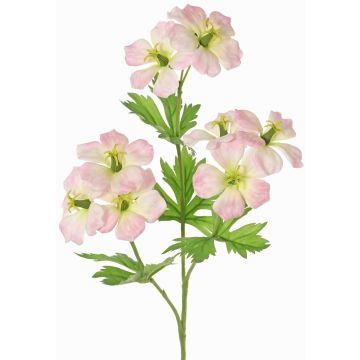 Planta artificial rama de geranio ZEDENA, rosa-crema, 70cm, Ø6cm Planta artificial rama de geranio ZEDENA, rosa-crema, 70cm, Ø6cm