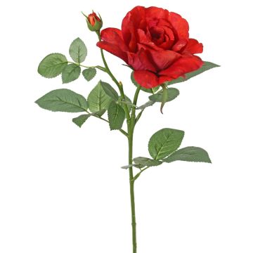 Flor artificial rosa WAIOLA, roja, 65 cm, Ø 11 cm