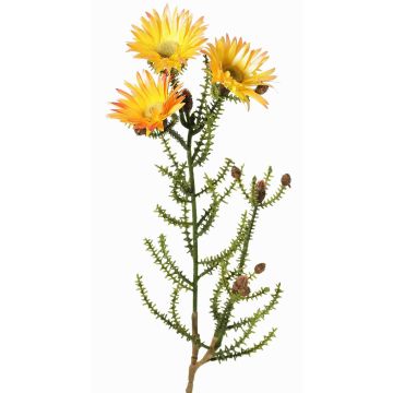Flor artificial de capuchina BEYA, amarillo-naranja claro, 60cm, Ø6cm