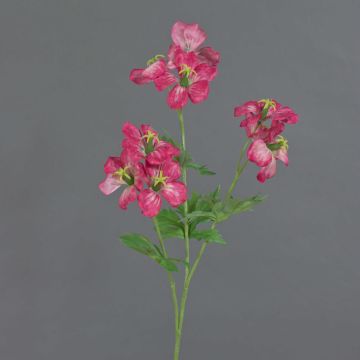 Planta artificial rama de pico de cigüeña ZEDENA, rosa crema, 70 cm, Ø 6 cm