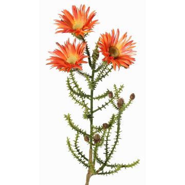 Flor artificial de capullos BEYA, naranja-amarillo, 60cm, Ø6cm