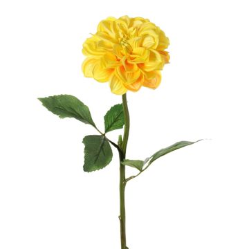 Dalia artificial TINKALA, amarilla, 60 cm, Ø 11 cm
