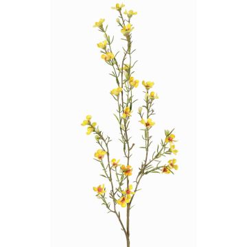 Flor de cera artificial NIANG, amarilla, 80cm, Ø1,5-2,5cm Flor de cera artificial NIANG, amarilla, 80cm, Ø1,5-2,5cm