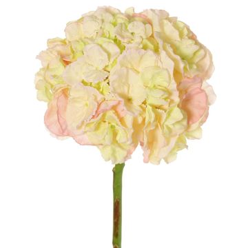 Hortensia artificial LIRLAFY, verde y rosa, 65 cm, Ø 20 cm
