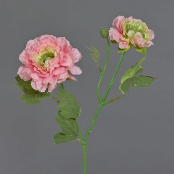 Rama artificial ranúnculo SAGARA, rosa, 45 cm, Ø 5-8 cm