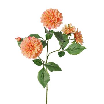 Rama decorativa de dalia artificial QUINKA, melocotón, 70 cm