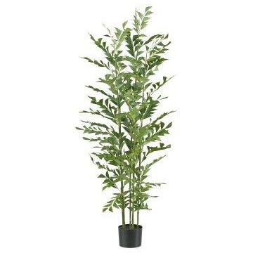 Palmera cola de pez artificial TYNES, difícilmente inflamable, 150 cm