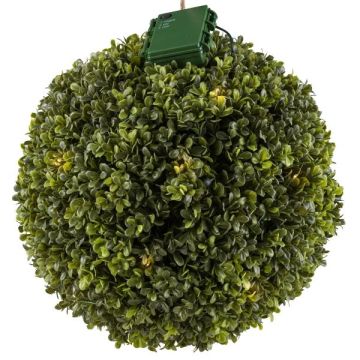 Bola de boj artificial WUNDYR, LED, crossdoor, Ø 30 cm