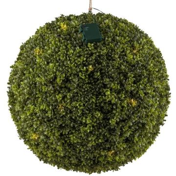 Bola de boj artificial WUNDYR, LED, crossdoor, Ø 55 cm