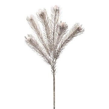 Rama decorativa Protea ZANLI, congelada, gris, 50 cm Rama decorativa Protea ZANLI, congelada, gris, 50 cm