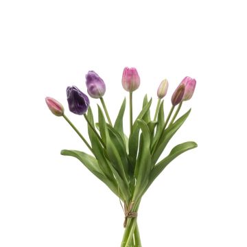 Ramo de tulipanes artificiales surtido LONA, rosa-lila, 40cm