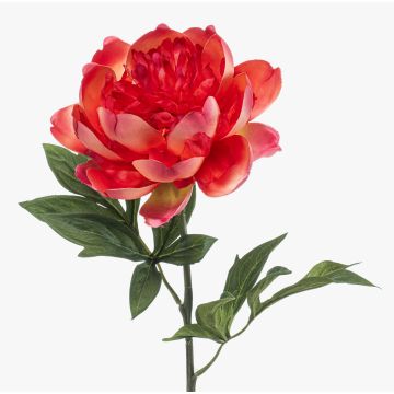 Flor artificial de peonía TWOLER, coral, 55 cm Flor artificial de peonía TWOLER, coral, 55 cm