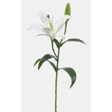 Flor artificial de lirio tigre MIXLON, blanco, 55 cm