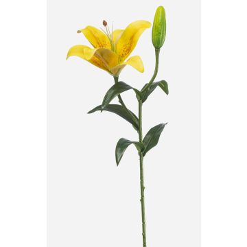 Flor artificial de lirio tigre MIXLON, amarillo, 55 cm