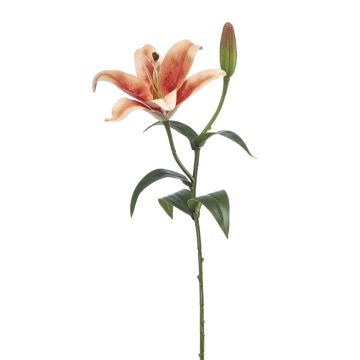 Flor artificial lirio tigre MIXLON, melocotón salmón, 55 cm