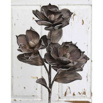 Rama de camelia decorativa RANIA, marrón, 95cm, Ø20cm